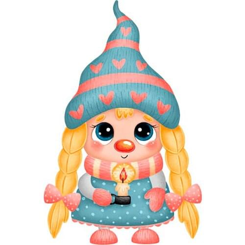Gnome Candle Metal Cutting Dies Scrapbooking Album Decoration Stamps and Dies for Christmas Card Making Craft Dies Cut
