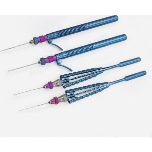 Microscopic Instruments Titanium Alloy Intraocular Scissors Horizontal Straight/Curved Vertical Plastic Tools