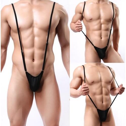 Mens Strap Underwear Male Sexy Thong Men Leotard Thongs Man Body Costume Bodysuit Stage Perform Bandage Lingerie