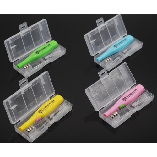 Dentistry Lab Tonsil Stone Remover Kit w/LED Light With Box & Irrigation Syringe &Premium Tool color send random