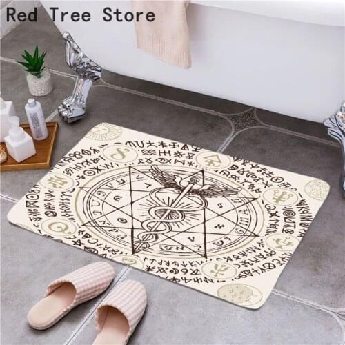 New Cartoon Compass 3D Door Entrance Mat Hallway Kitchen Bath Non-slip Floor Rug Dust Removal Carpet 40*60cm Foot Pad Doormat