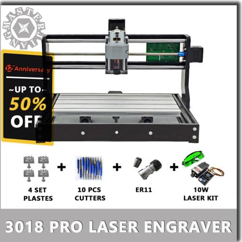 New CNC 3018 Pro GRBL Diy mini laser machine 3 Axis pcb Milling Laser Machine Wood Router laser engraving work offline