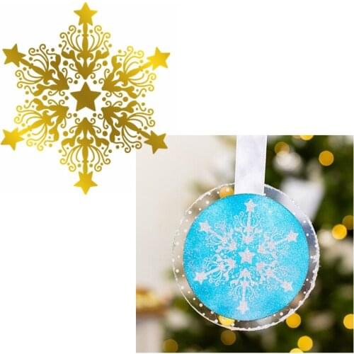 Flourishing Snowflake Hot Foil Plate Christmas Decoration for DIY Scrapbooking Embossing Crafts Cards Decoration New 2019