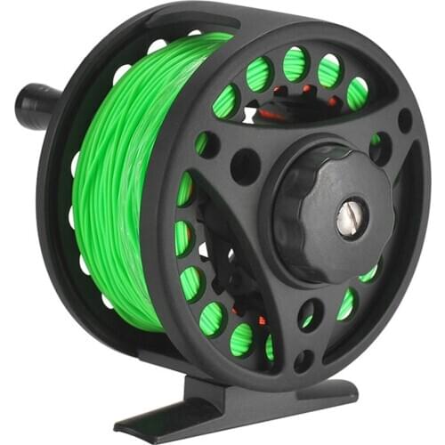 Fishing Reel 2+1BB Large Arbor Fly Lightweight CNC Machined Aluminum Alloy Fly Fishing Reel with Line Fishing Reel Fish Line