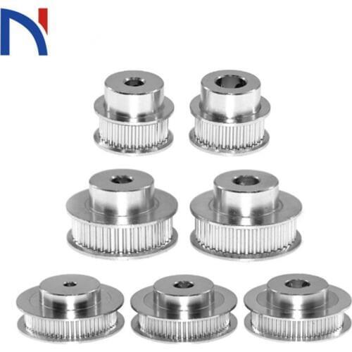 GT2 Timing Pulley 30 36 40 60 Tooth Wheel Bore 5mm 8mm Aluminum Gear Teeth Width 6mm 2GT 3D Printer Parts GT2 Timing Pulleys