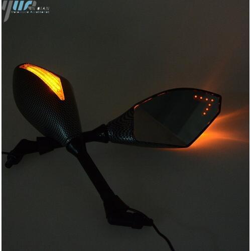 Motorcycle Rearview led turn signal Mirrors For Suzuki GSXR 600 750 2006 2007 2008 2009 2010 GSXR 1000 2005-2007 2008 K6 K7 K8
