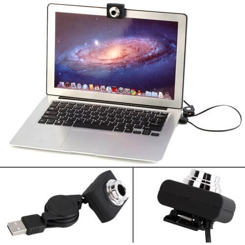 USB 30M Mega Pixel Webcam Digital Video Camera Web Cam For PC Laptop Notebook Computer Clip-on Camera Black dropshipping