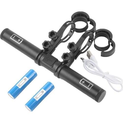 Bicycle Handlebar Extended Bracket Bike Headlight Mount Bar Computer Holder Rack MTB Cycling Support Extender Power Bank