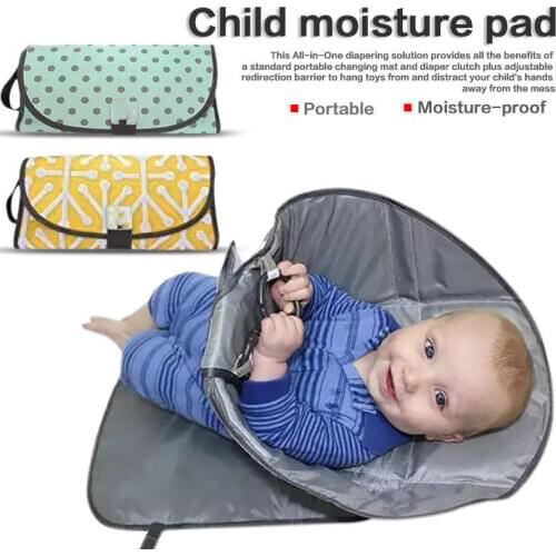 Waterproof Nappy Bag Diaper Cover Mat Travel 3-in-1 Baby Changing Pads Multifunctional Portable Infant Baby Foldable Urine Mat