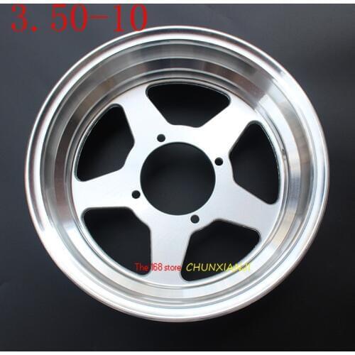 High performance 3.50-10 aluminum wheel hub10 inch Electric tricycle scooter aluminum wheel hub closed car four wheeled vehicle