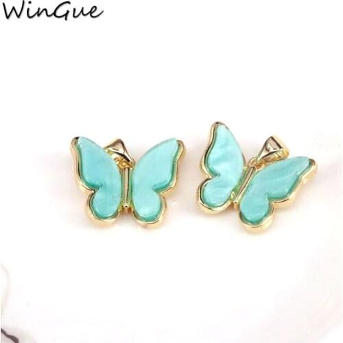 Jewelry Accessories/Charms/Butterfly Shape/Resin Effect/Connectors/Pendant/Hand Made/DIY Making