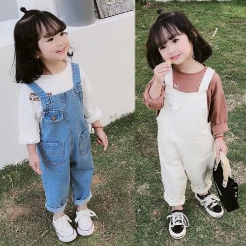 Ywstt Denim Overalls For Girls