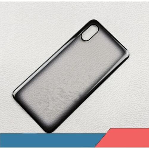 Original Rear Housing For Xiaomi Mi 8 Pro / Mi8 Explorer Glass Back Cover Repair Replace Phone Battery Door Case + Logo Sticker