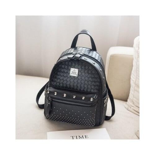 Womens Backpack Travel Large Backpack PU Leather Handbag Schoolbag For Girls Womens bag Female Shoulder Back mochila