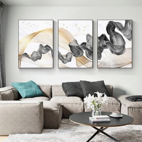 Golden and Black Quote Art Posters and Prints on Canvas Dropshipping Painting Decorative Wall Art Picture for Office Home Decor