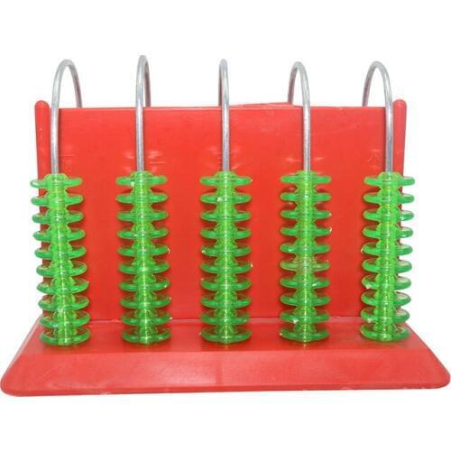 1 Pcs Mathematics Teaching Equipment Abacus Counter Student With 5 files Demonstration Teaching Equipment Early Education Toys