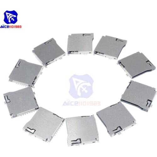 Diymore 10PCS/Lot TF Card Slot Micro Memory SD Card Self-eject Socket Plug Adapter