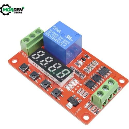 DC 12V PLC Time Relay Self-lock LED Digital Time Delay Relay Multifunction PLC Cycle Timer Control Switch Car Real Timing Relay