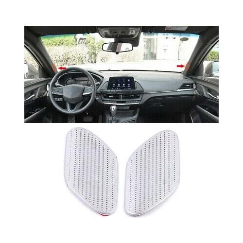 2* Steel Accessories Matte Front Pillar Speaker Cover Trim For Cadillac CT4 2020