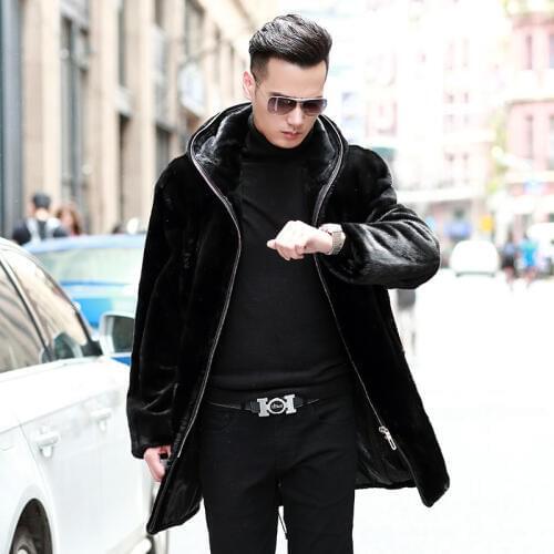 2020 Real Fur Coat Natural Mink Fur Coat Winter Jacket Men Clothes Mens Real Shearling Warm Outwear Veste Homme 87299M5 YY707