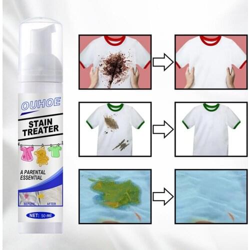 30/100ML Baby Clothes Dry Cleaning Foam Fabric Foaming Power Cleanser Baby Clothes Stain Remover Clothes Dry Cleaning Agent