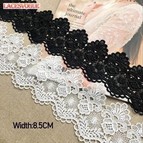 7yards(14y) 8.5cm Embroidery lace fabric Garment needlework sewing Patchwork DIY Handmade accessories Dress edge decoration 222