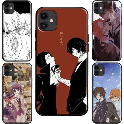 Bungou Stray Dogs Anime Case For iPhone XR X XS Max SE 2020 6S 8 7 Plus Coque For iPhone 11 12 Pro Max mini Cover