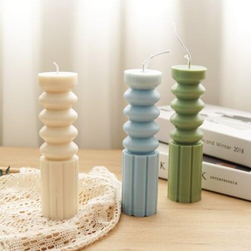 Cylindrical Candle Plastic Mold Striped Candle Pc Acrylic Plastic Mold Candle Making Kit Candle Making