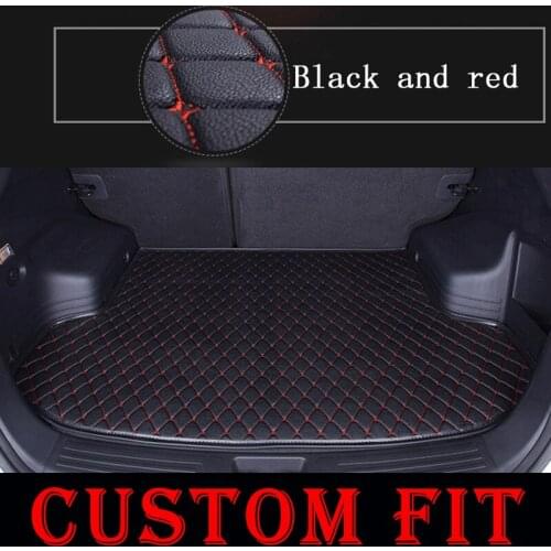 Custom fit car trunk mats for Hyundai ELANTRA Tucson New SantaFe 2008-2013 2014 2015 2016 2017 car floor rear cargo liner mats