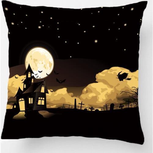 Full Moon Night Throw Pillowcase Decorative Cushion Cover Halloween Day Pillowcase Perfect Gift By Lvsure For Car Sofa Seat