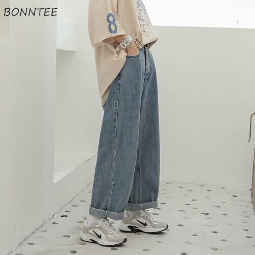 Jeans Women Straight Loose Mom Jean BF Trendy Denim Harajuku Lovely Simple All-match Korean Fashion Clothing Daily Vintage Teens