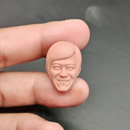 Blank 1/12 Scale Smile Face Hanzawa Naoki Head Sculpt Unpainted Fit 6" ML Figure