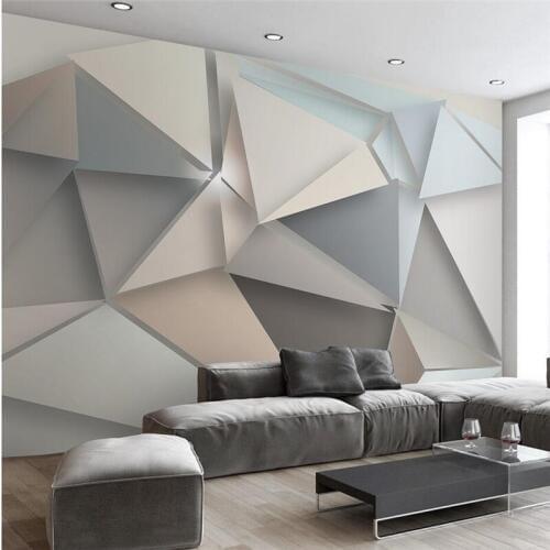 Mural papier peint wallpaper for walls 3 d Custom wallpaper Stereo Triangle Modern Simple Style TV Backdrop Wall