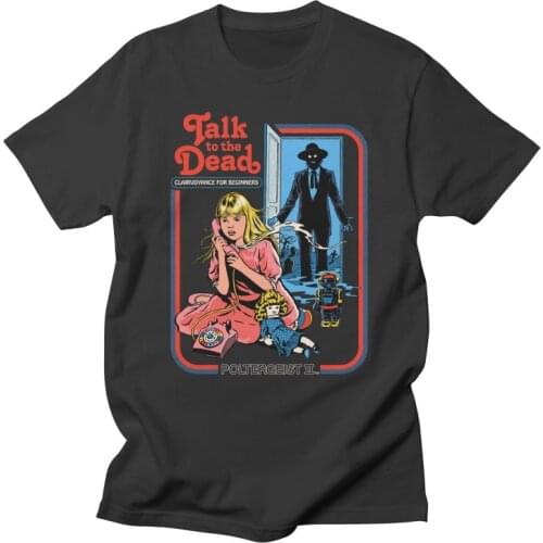 Satan Horror T Shirt Women Demon Death Scary Devil Funny Talk To The Dead Tops Men Summer Satanist Tee Camisetas Ropa Hombre