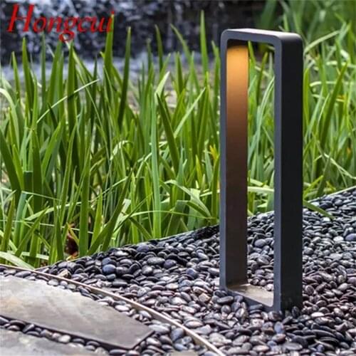 Hongcui Modern Lawn Light Aluminum Waterproof IP56 LED Lamp Creative Decorative For Garden Villa Duplex Park