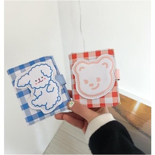 Korea New Cute Bear Women Wallet Girl Card Holder Case Short Money Coin Purse Portable Day Clutch Bag