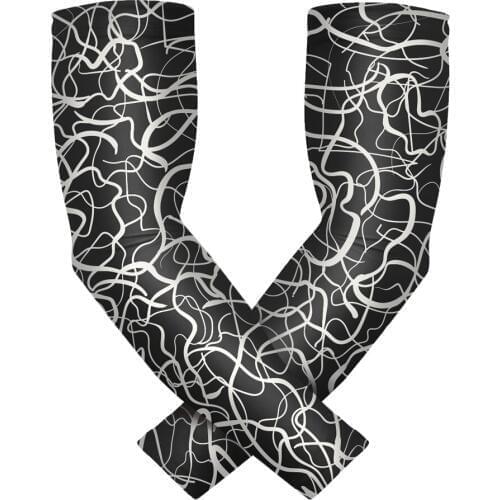 Laser Custom team Cycling Biking Sun Protection Compression Sports Arm Sleeve for Training Driving Fishing