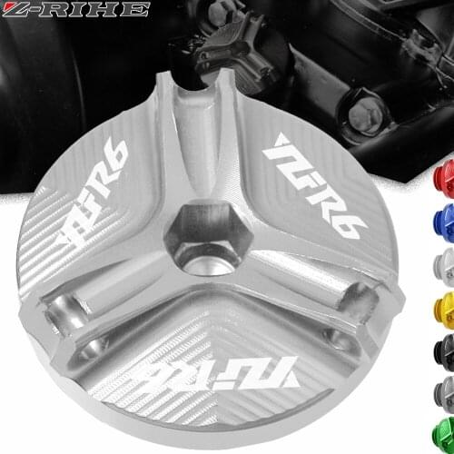 For Yamaha YZF-R6 YZF R6 1999-2016 YZF-R6S YZF R6S 2006-2010 Motorcycle Engine Oil Filter Cup Plug Cover Screw motor accessories