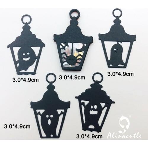 Metal Cutting Dies Halloween Spider Lamp Set Scrapbook Paper Craft Album Handmade Card Stencil Cutter Punch Art Dies