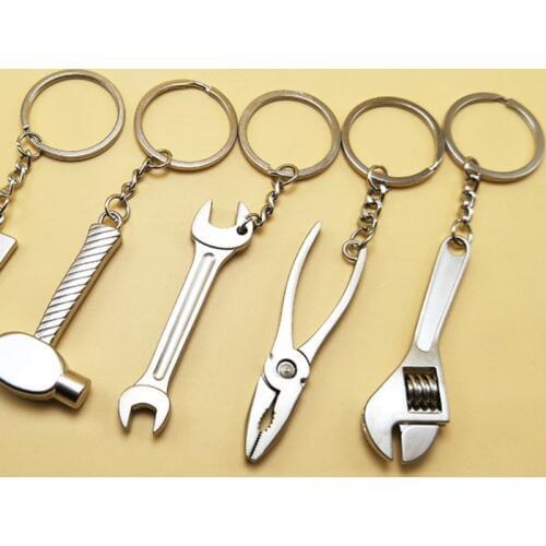 Mini Workshop Tools Holder Car Accessories Simulation Keyfob Tools Car Wrench Keychain Spanner Keyring Lovely Gift