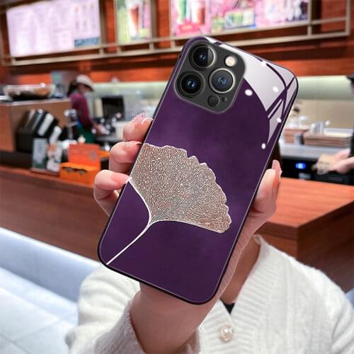 Luxury Cute Plain Mirror Tempered Glass Phone Case For iPhone 12 11 Pro max SE XSmax XR X 8 7 6 Plus Camera Protection Cover