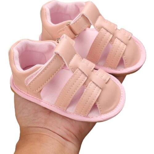 Baby Girls Boys Closed-Toe Sandals Summer Beach Flat Shoes Non-Slip Infant Prewalkers Casual Shoes