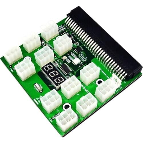 SHGO HOT-12 Port 6 Pin Power Adapter Board Image Card Server 6P Power Conversion Board for a Variety of Server Power Supplies
