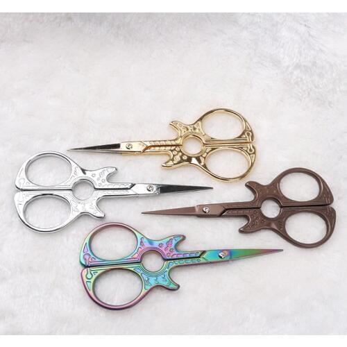 Silver/rainbow/brown/gold Guita Sewing Scissors Tailor Tijeras De Costura Stainless Steel For Fabric Cutter Household 50x115mm