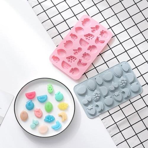 Silicone Chocolate Mold 3D Chocolate baking Tools Jelly and Candy Mold DIY Numbers Fruit Kitchen Gadgets