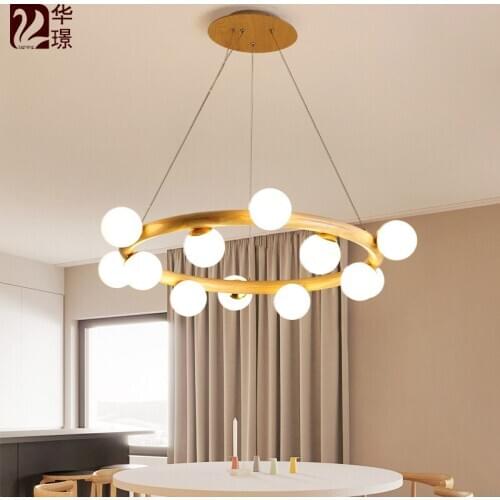 Nordic glass ball crystal chandelier ceiling chandelier lighting hanging lamp dining room hanglampen nordic decoration home