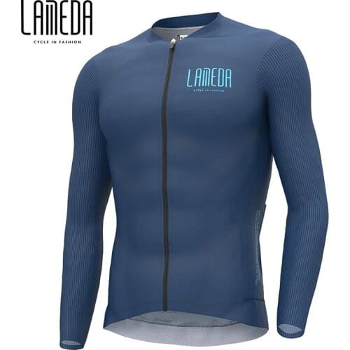 LAMEDA Autumn Pro Team Long Sleeve Jersey Race Cycling Jersey Bicycle Slim Cycling Clothes Reflective MTB Road Bike Shirt