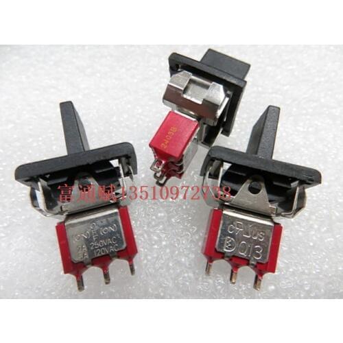 Taiwan Q13 warped plate switch 3 feet double reset switch left and right reset switch alarm switch