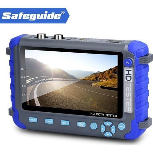 5MP 4 IN 1 AHD TVI CVI CVBS CCTV Camera Tester with 5 Inch LCD Monitor Built-in 18650 Battery Security Camera Tester Audio RS485