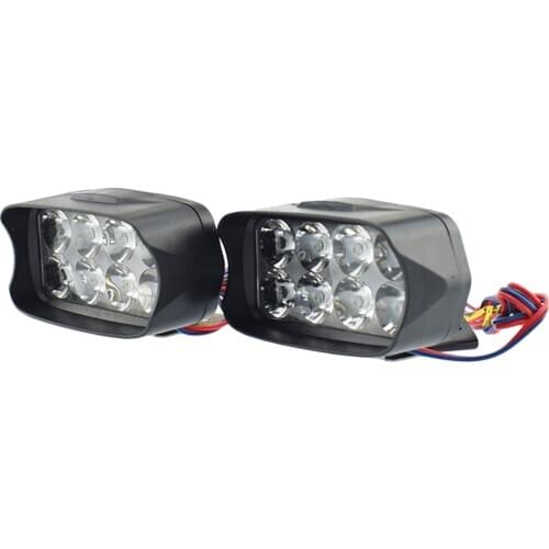 Waterproof 12V 8-LED Auxiliary Headlamp Fog Light Spot Lamp Super Bright